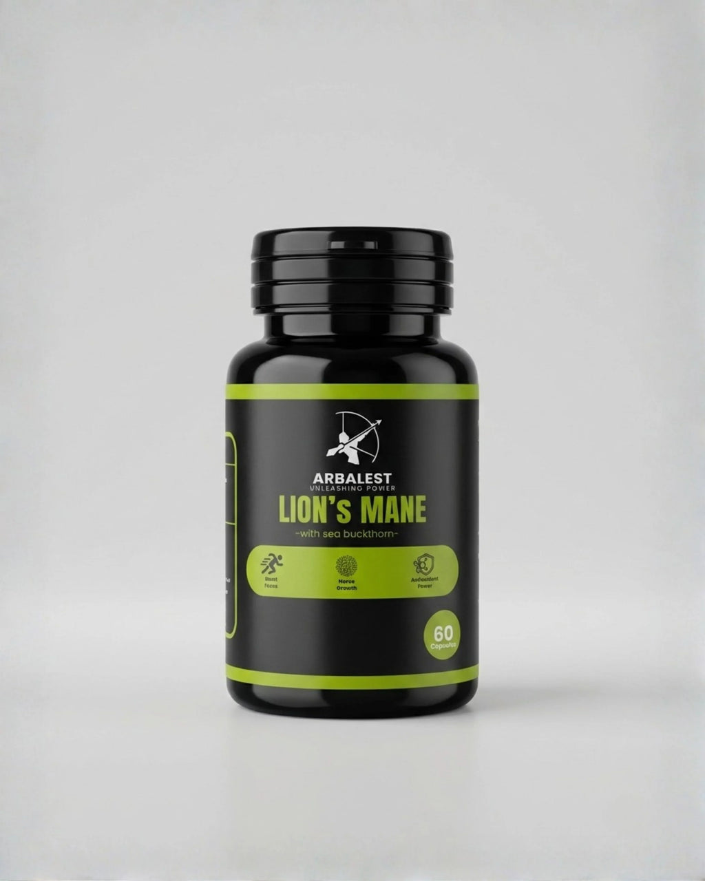 Lion’s Mane Mushroom with Sea Buckthorn | 60 Capsules