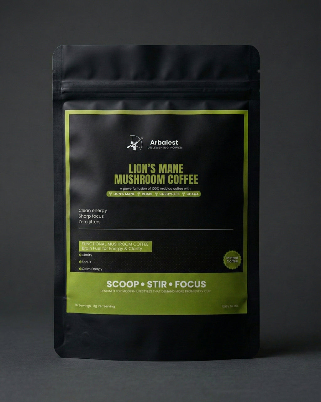 Lion’s Mane Mushroom Instant Coffee
